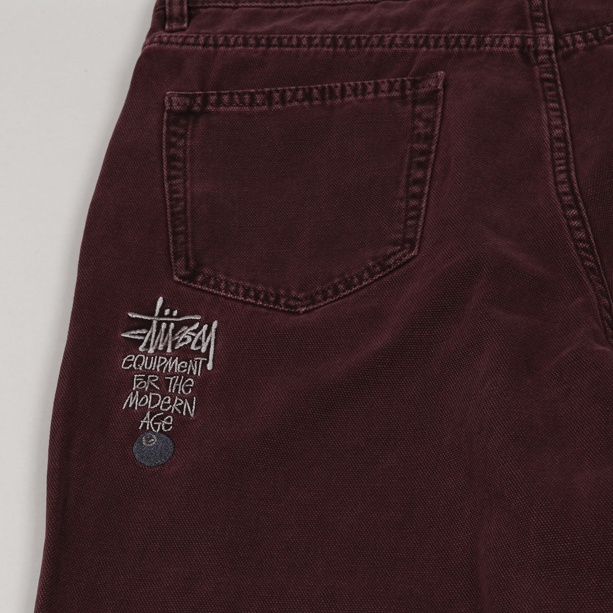 Stussy Washed Canvas Big Ol Jeans Purple