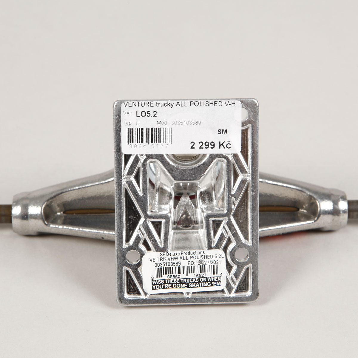 Venture V-Hollow Polished Low Truck 5.2