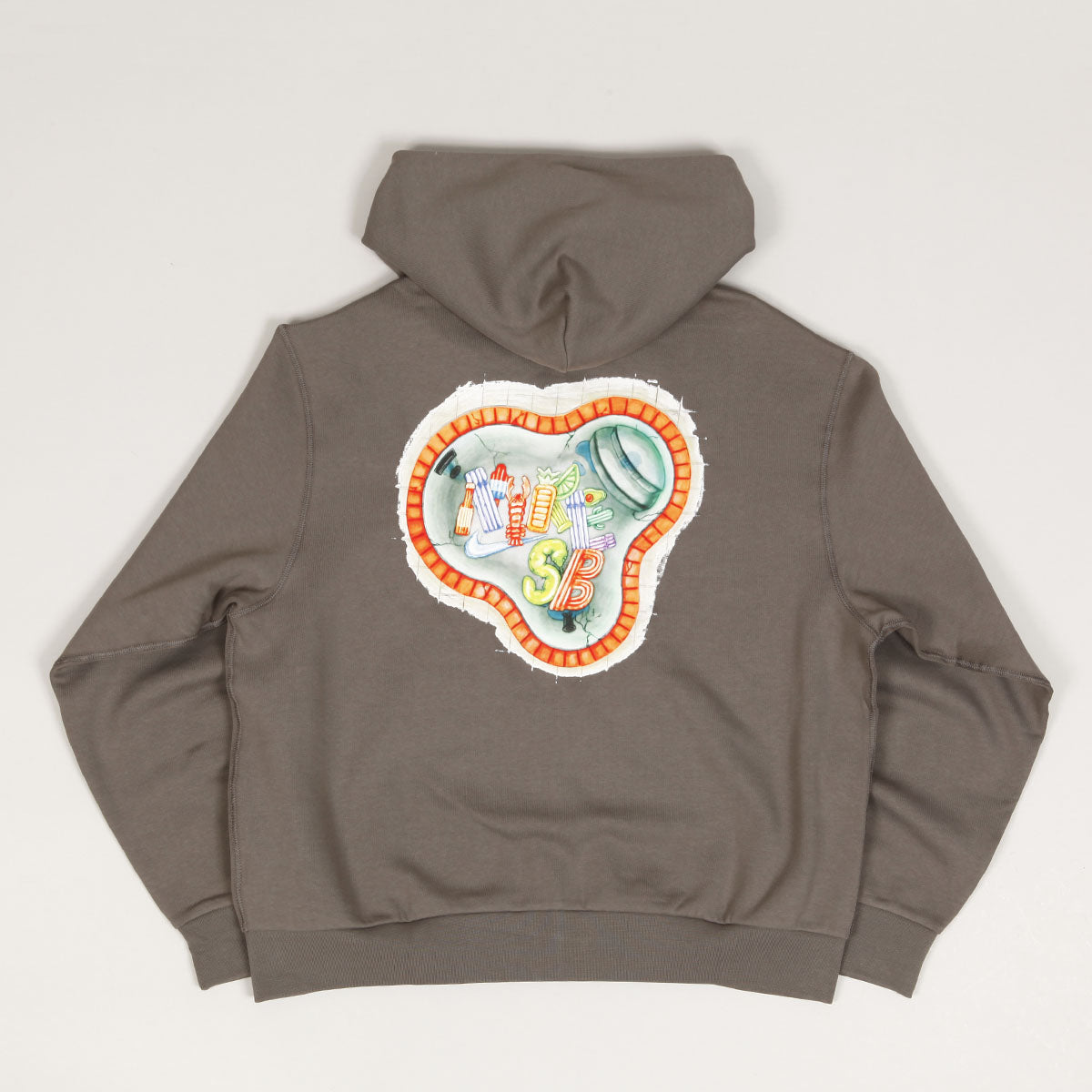 Nike SB Pool Airs Zip Hoodie Cave Stone