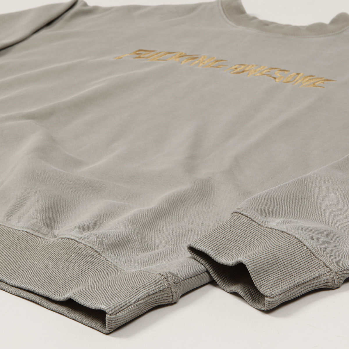 Fucking Awesome Distress Crewneck Brown