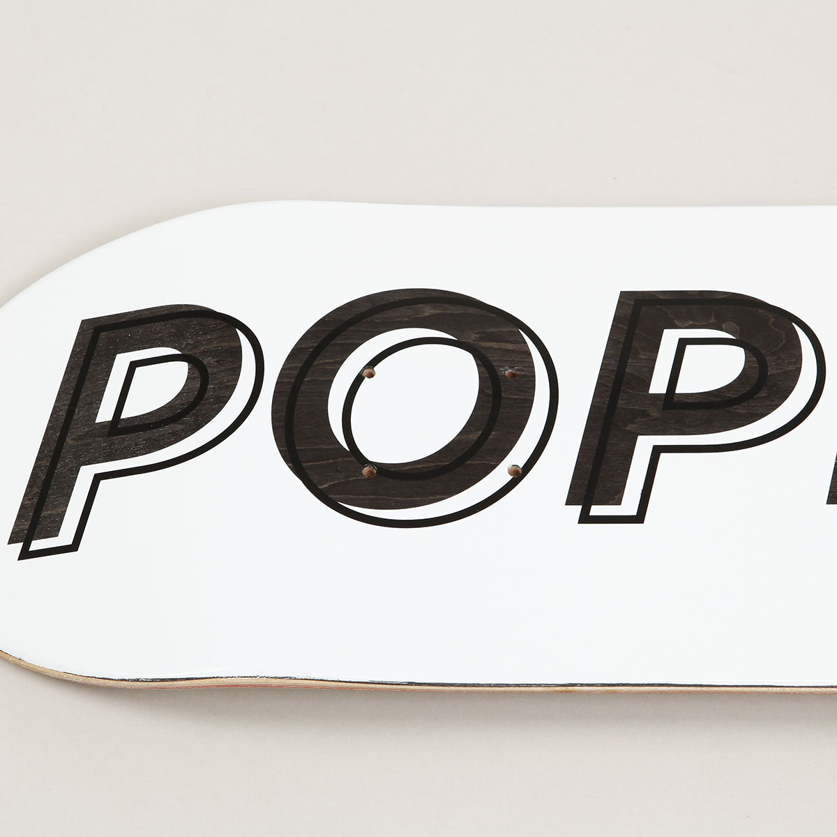 Popname Cut Logo Deck Black 8.0
