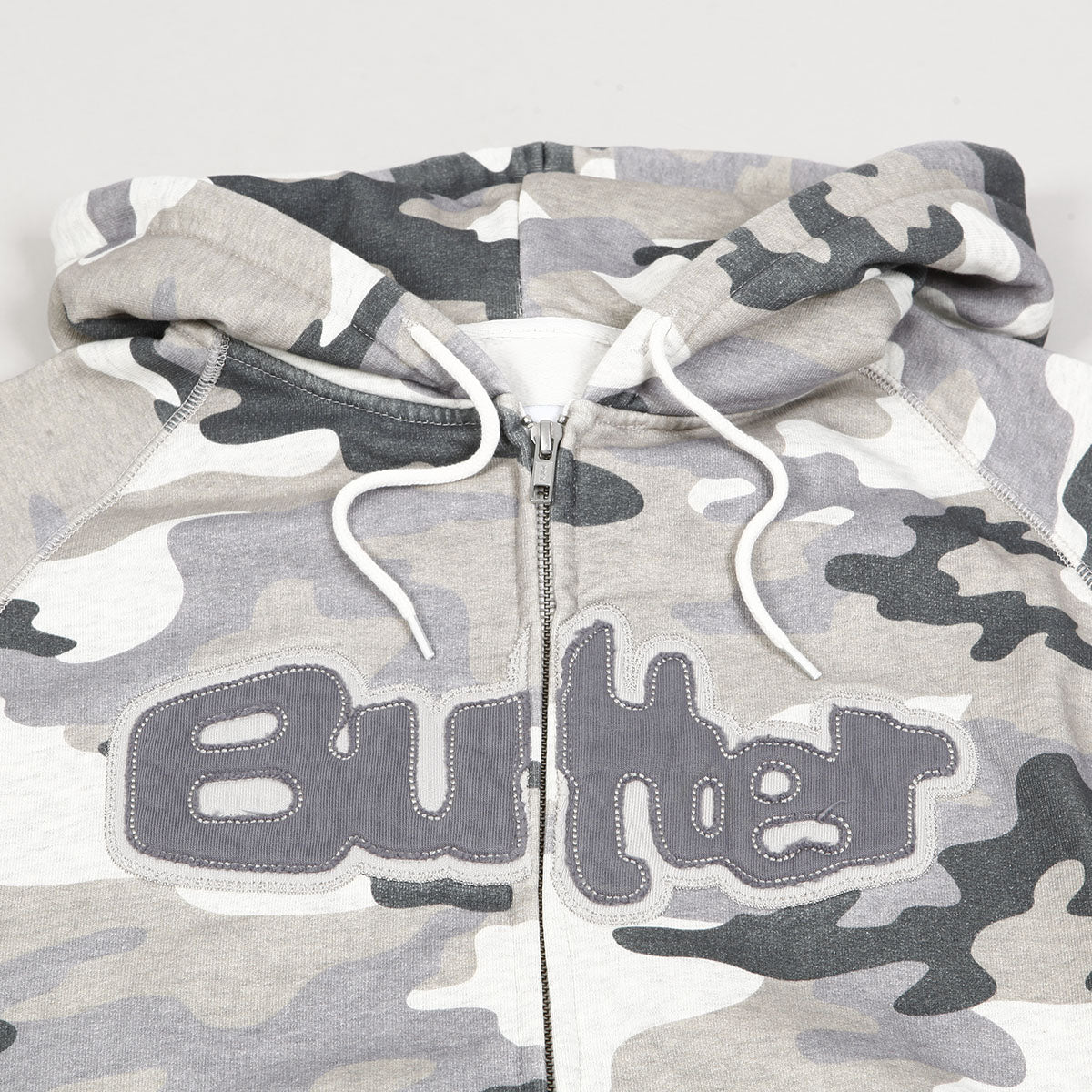 Butter Goods Stretch Zip Hoodie Snow Camo