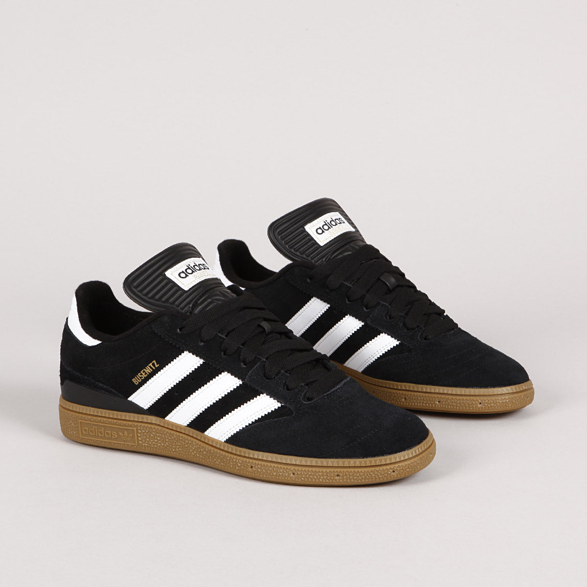 Adidas Busenitz Black White Gold Gum
