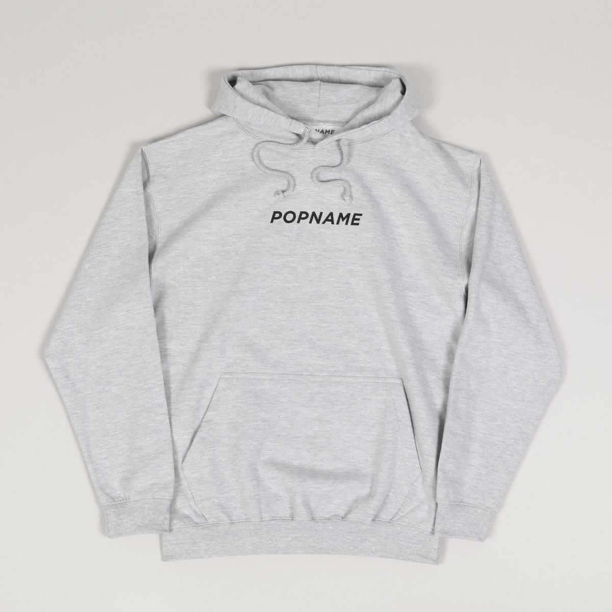 Popname Basic Logo Hoodie Heather Grey
