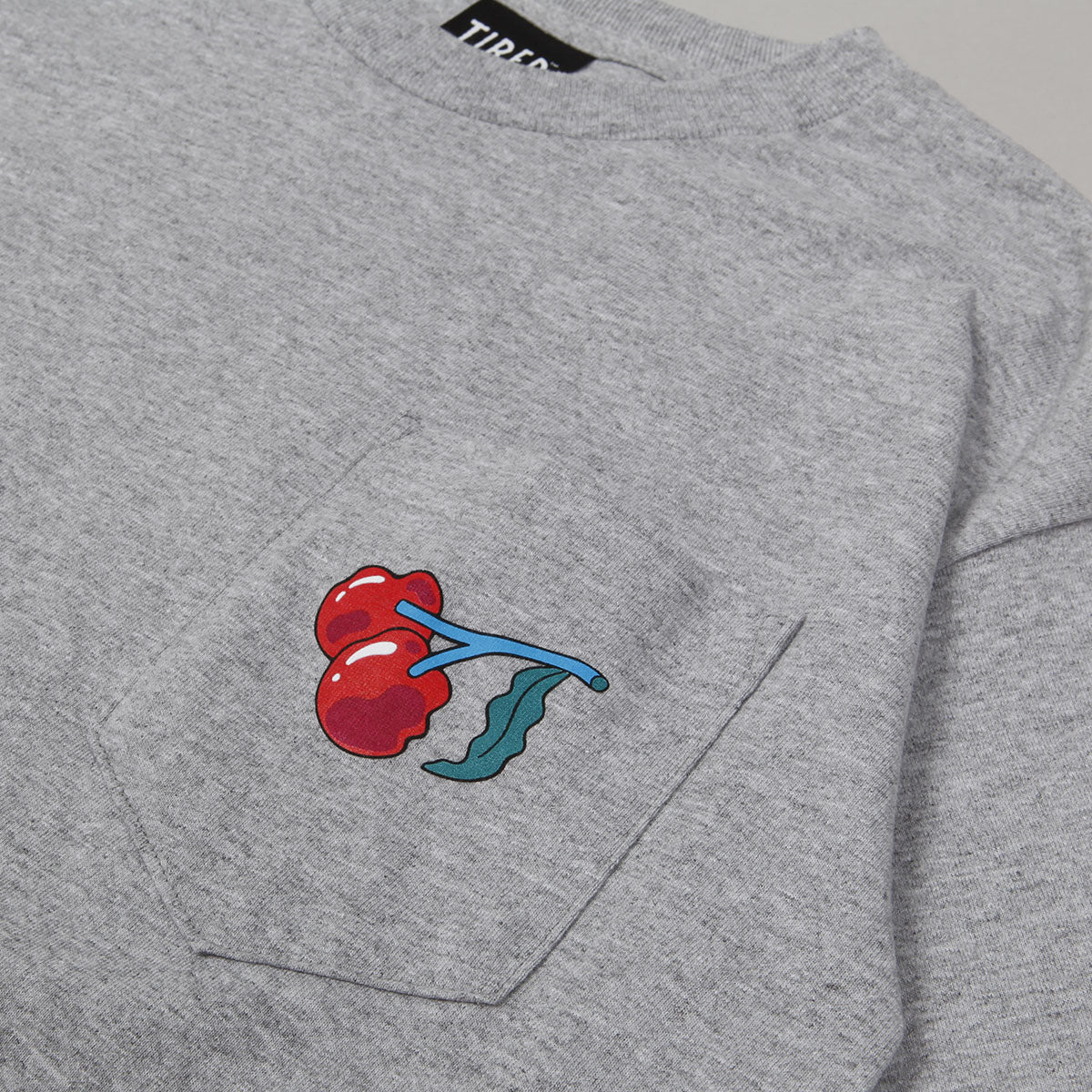 Tired Cherise Pocket Tee Heather Grey