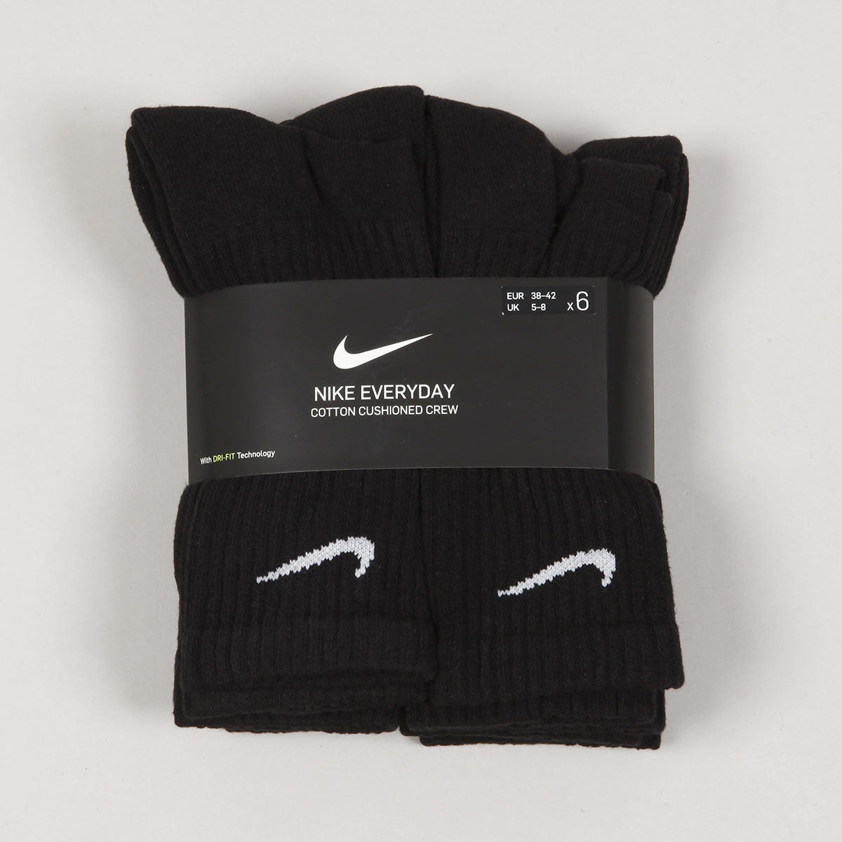 Nike SB Everyday Cush 6Pack Socks Black