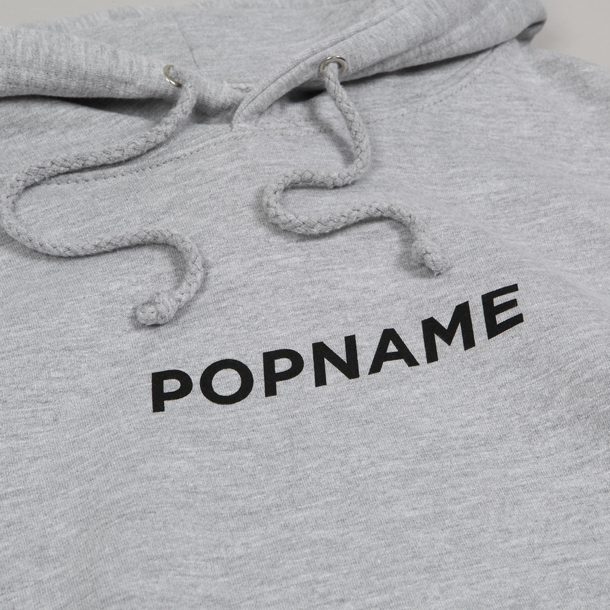 Popname Basic Logo Hoodie Heather Grey