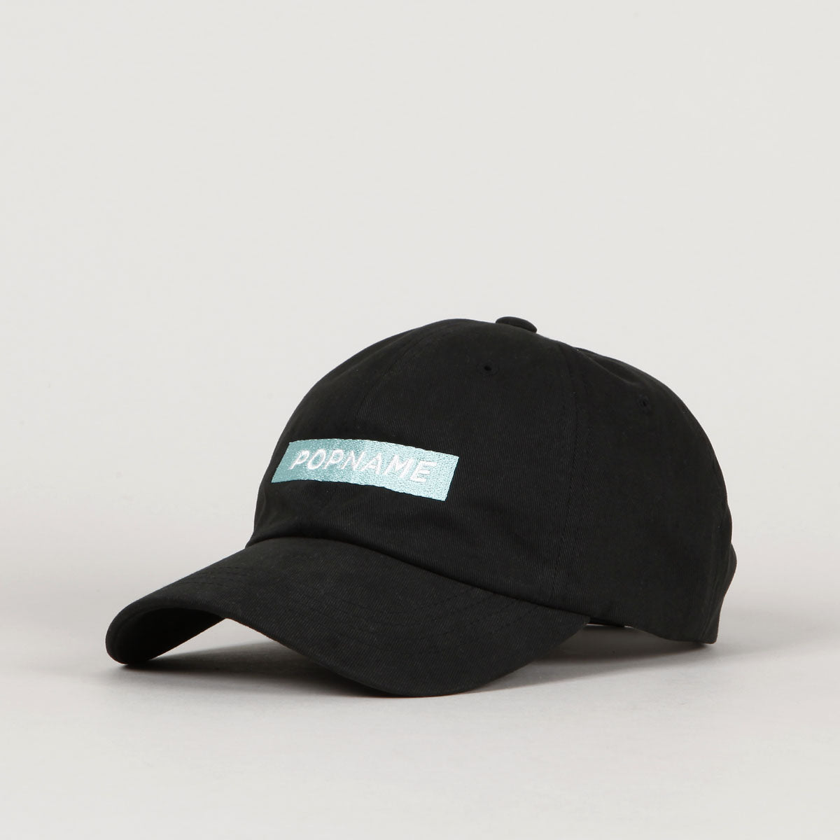 Popname Box Logo Dad Cap Black