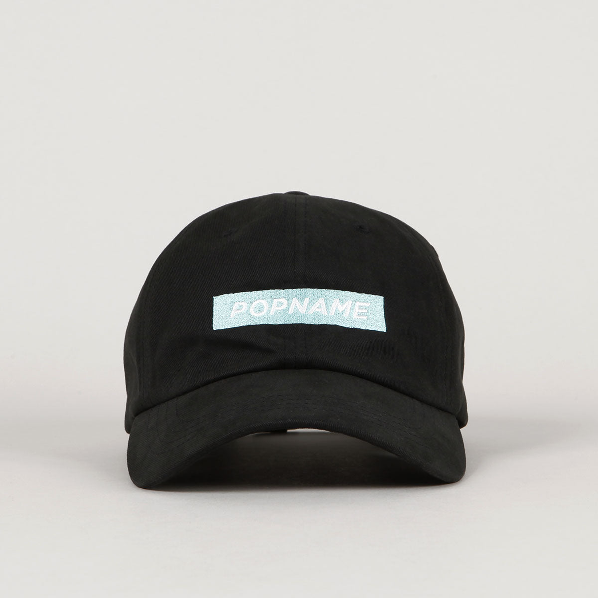 Popname Box Logo Dad Cap Black