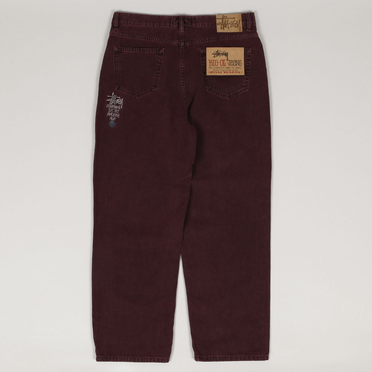 Stussy Washed Canvas Big Ol Jeans Purple