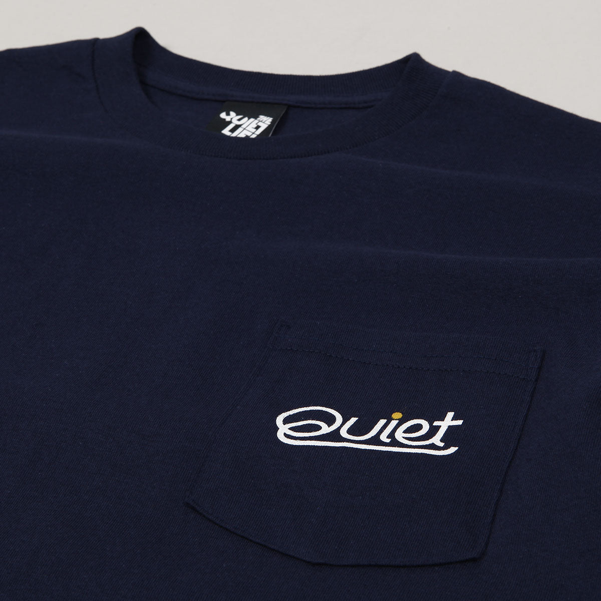 Quiet Life Cursive Pocket Tee Navy