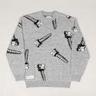 Butter Goods Screw Knit Sweater Grey