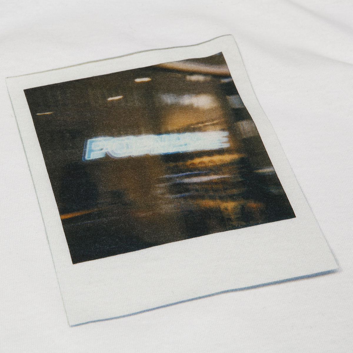 Popname Polaroid Logo Tee White