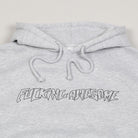 Fucking Awesome Outline Stamp Hoodie Grey