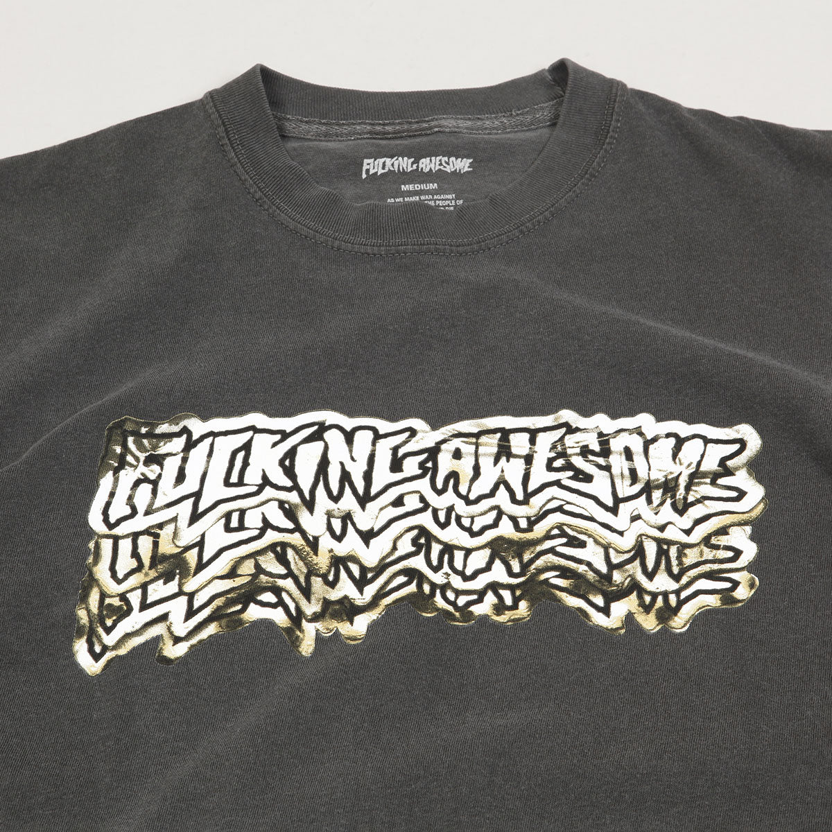 Fucking Awesome Sticker Logo Burn Tee Pepper