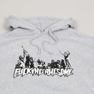 Fucking Awesome Hug The Earth Hoodie Heather Grey