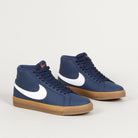 Nike SB Blazer Mid ISO Navy White Gum