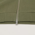 Dime Cursive Zip Hoodie Army Green