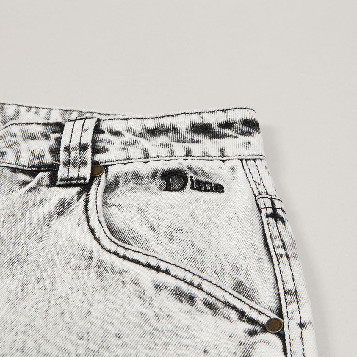 Dime Classic Baggy Denim Pants Smoke White