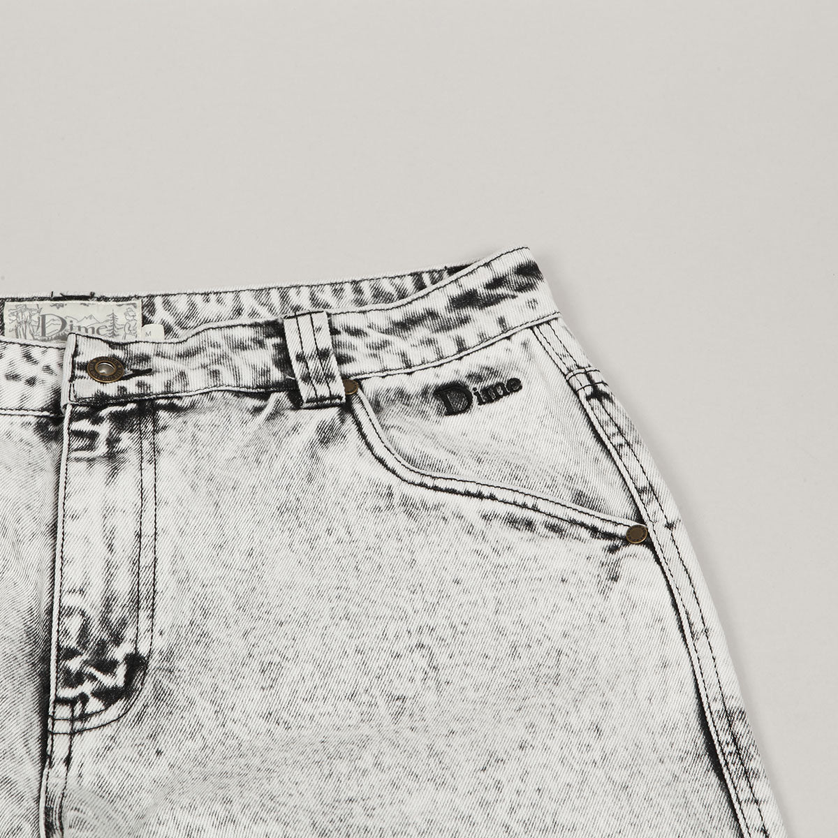 Dime Classic Baggy Denim Pants Smoke White