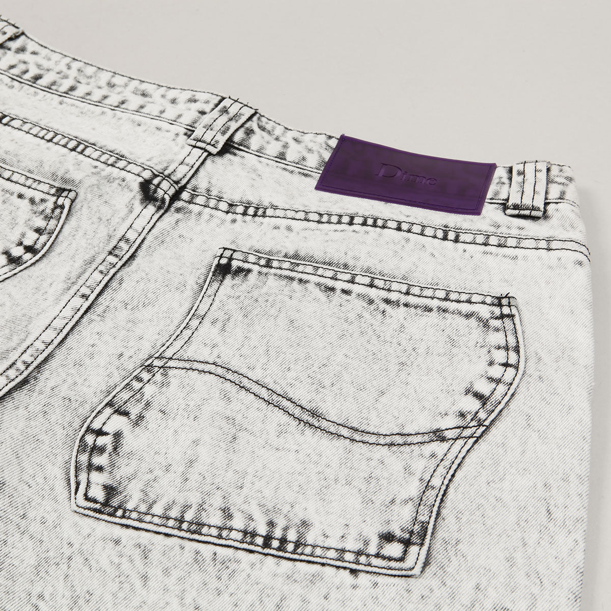 Dime Classic Baggy Denim Pants Smoke White
