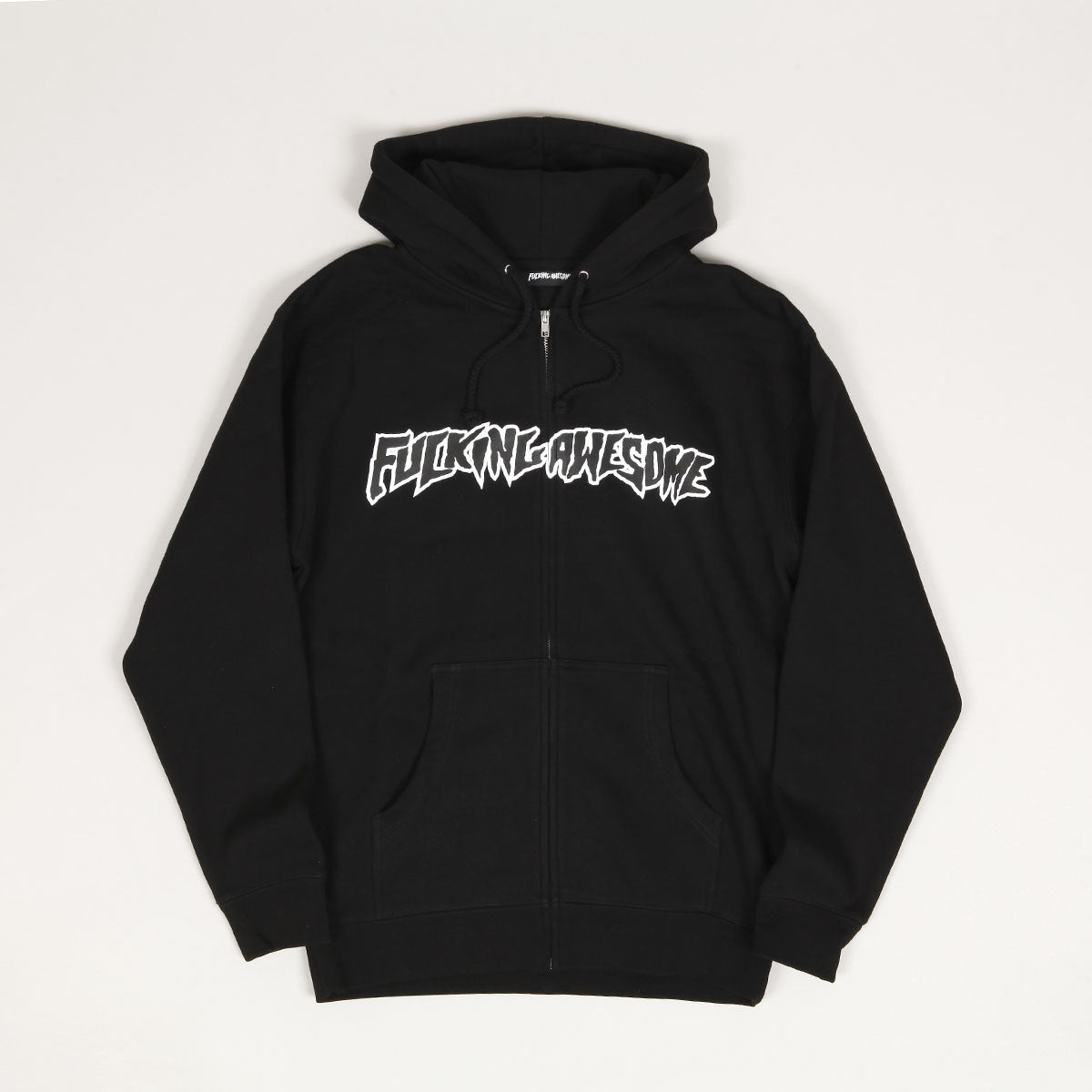 Fucking Awesome Stamp Logo Zip Hoodie Black