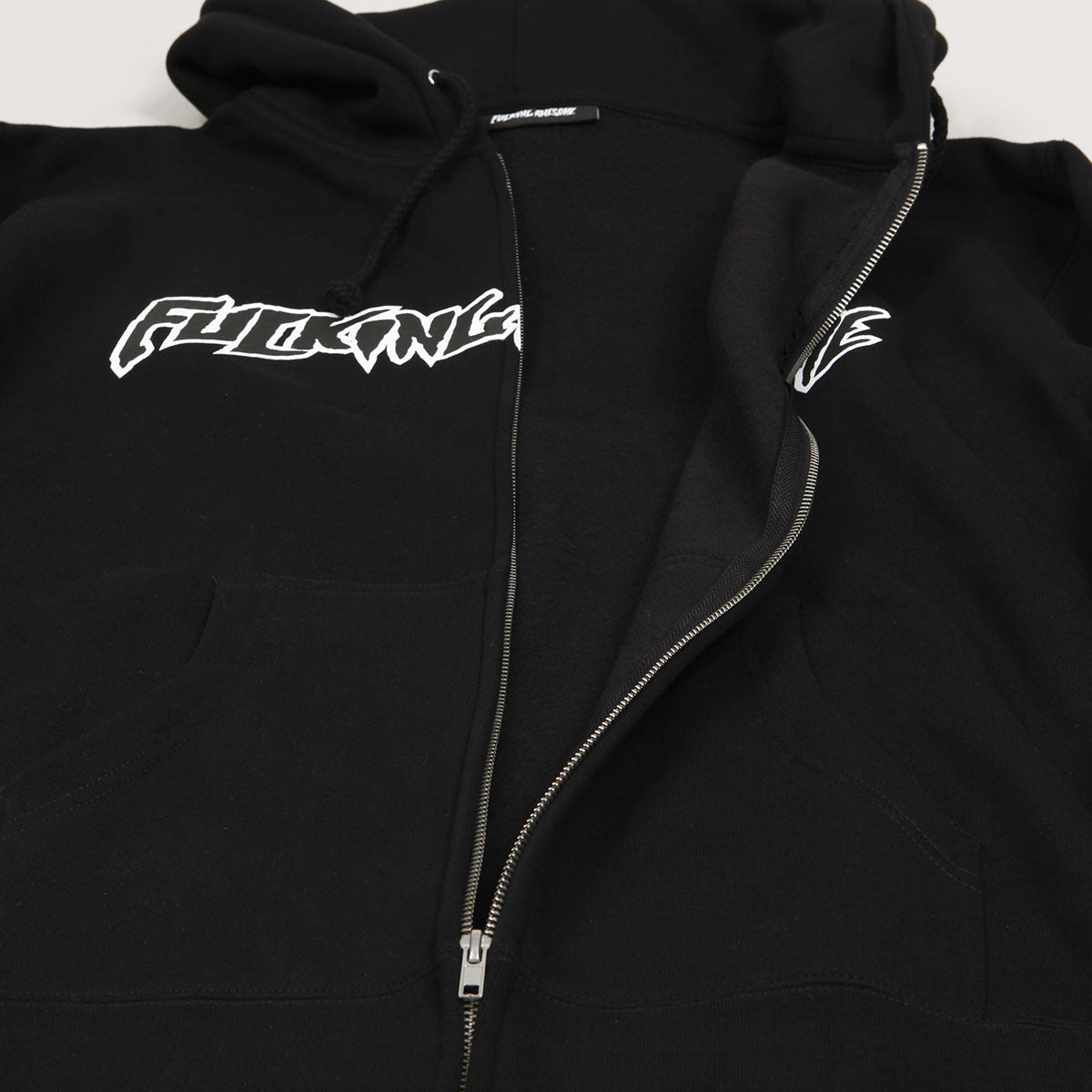 Fucking Awesome Stamp Logo Zip Hoodie Black