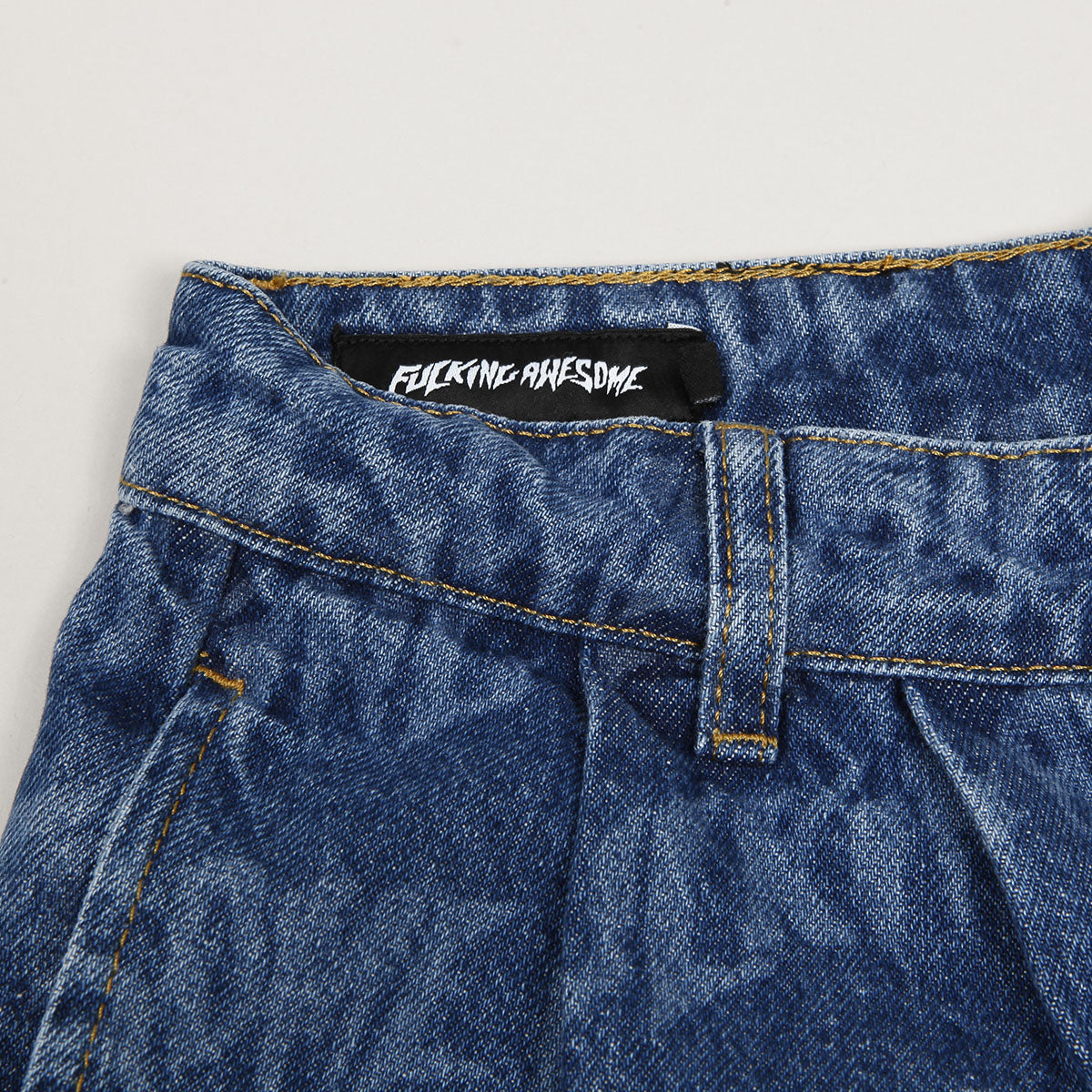 Fucking Awesome Baggy Stamp Shorts Blue