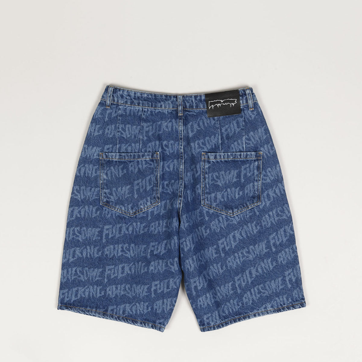 Fucking Awesome Baggy Stamp Shorts Blue