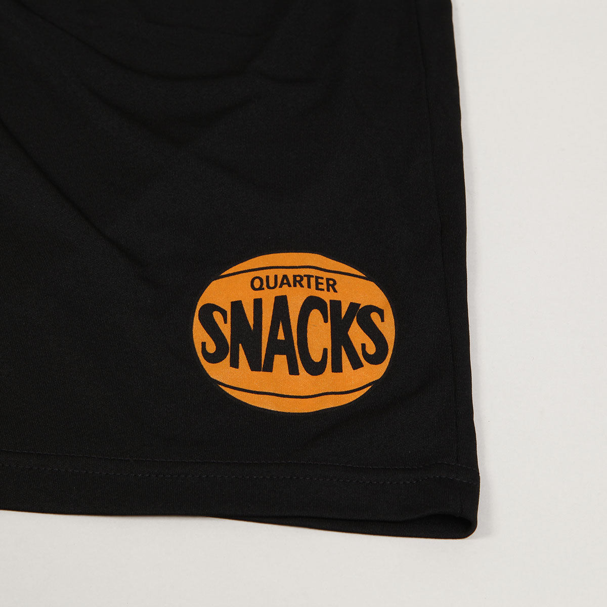 Quartersnacks 70s Logo Gym Shorts Black