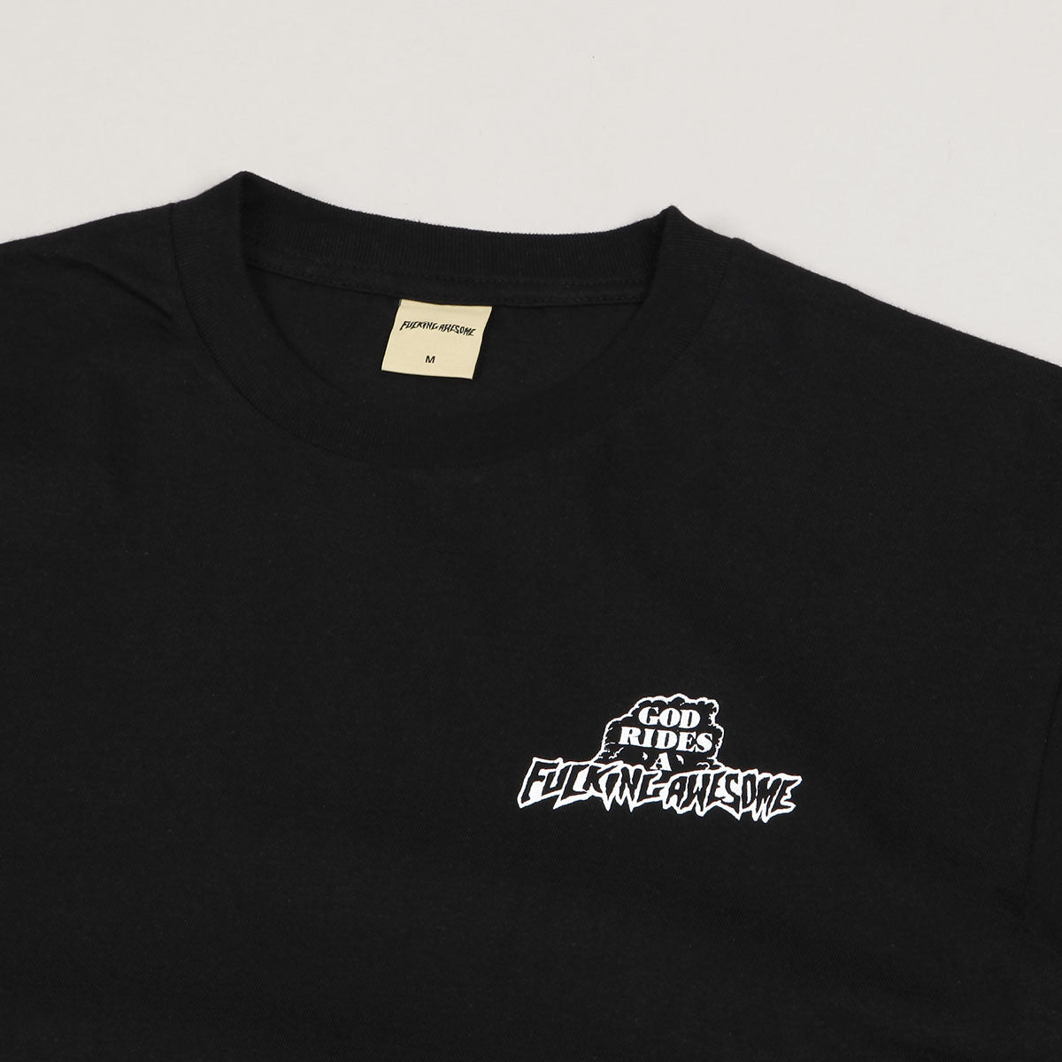Fucking Awesome God Rides FA Tee Black