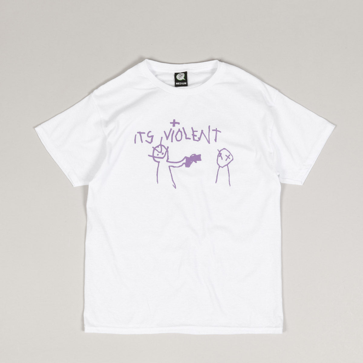 Violet It's Violent Tee White