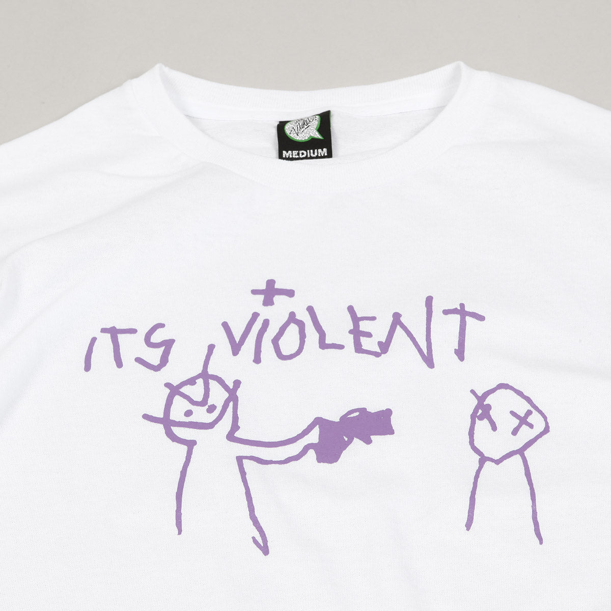 Violet It's Violent Tee White