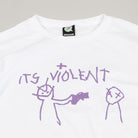 Violet It's Violent Tee White