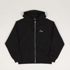 Dime Cursive Zip Hoodie Black White