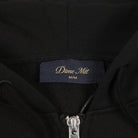 Dime Cursive Zip Hoodie Black White