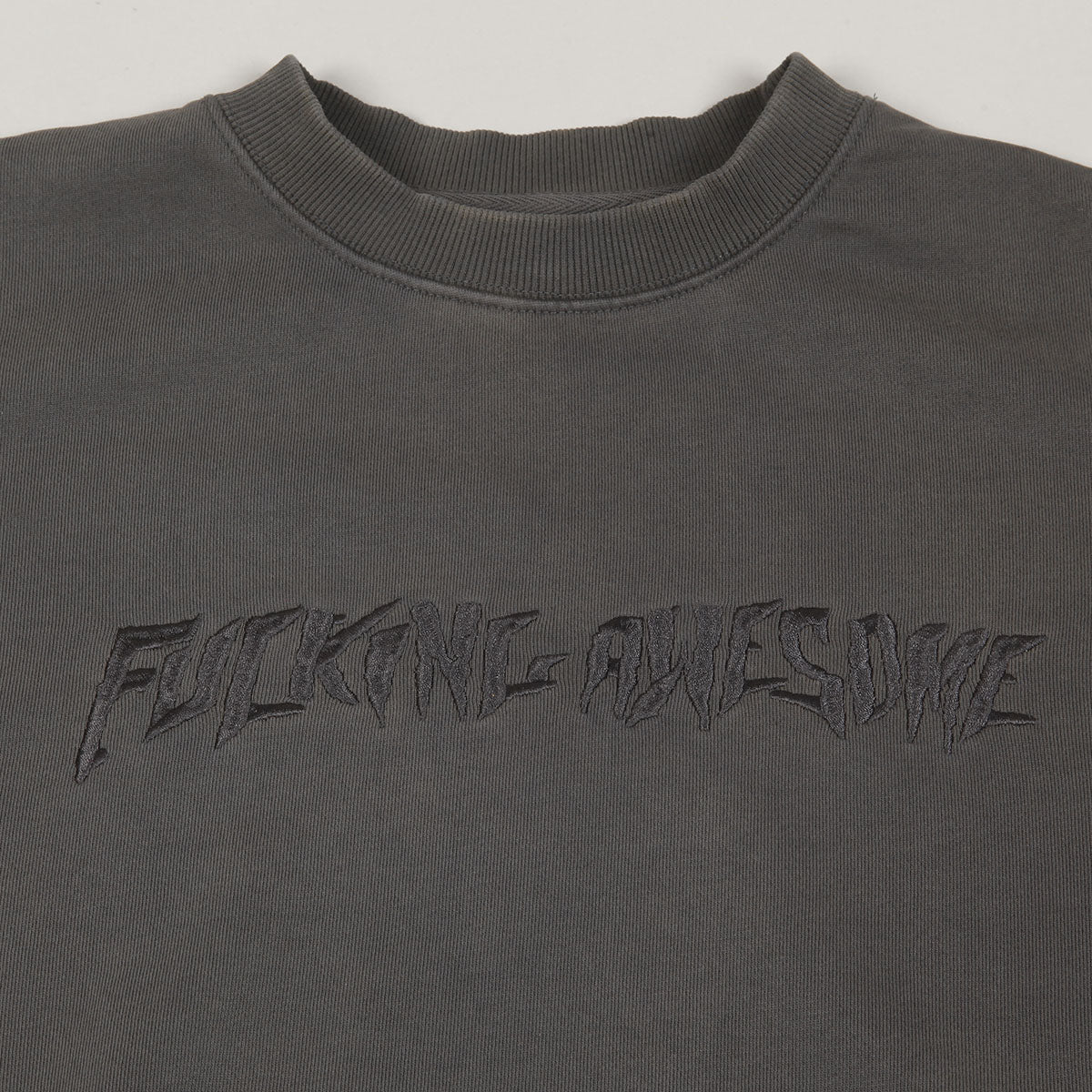 Fucking Awesome Distress Crewneck Black