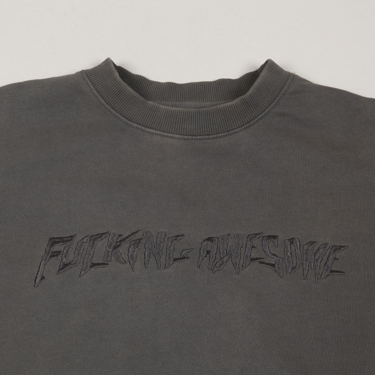 Fucking Awesome Distress Crewneck Black
