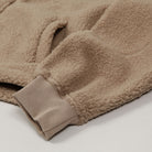 Dime Polar Sherpa Zip Crewneck Latte