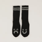 Polar Happy Sad Socks Black Grey