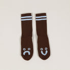 Polar Happy Sad Socks Brown Blue