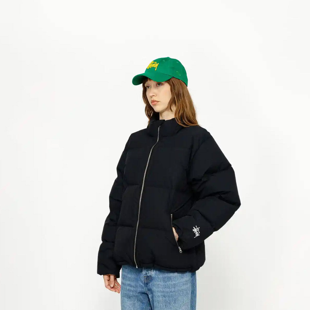 Stussy Nylon Down Puffer Jacket Black – POPNAME