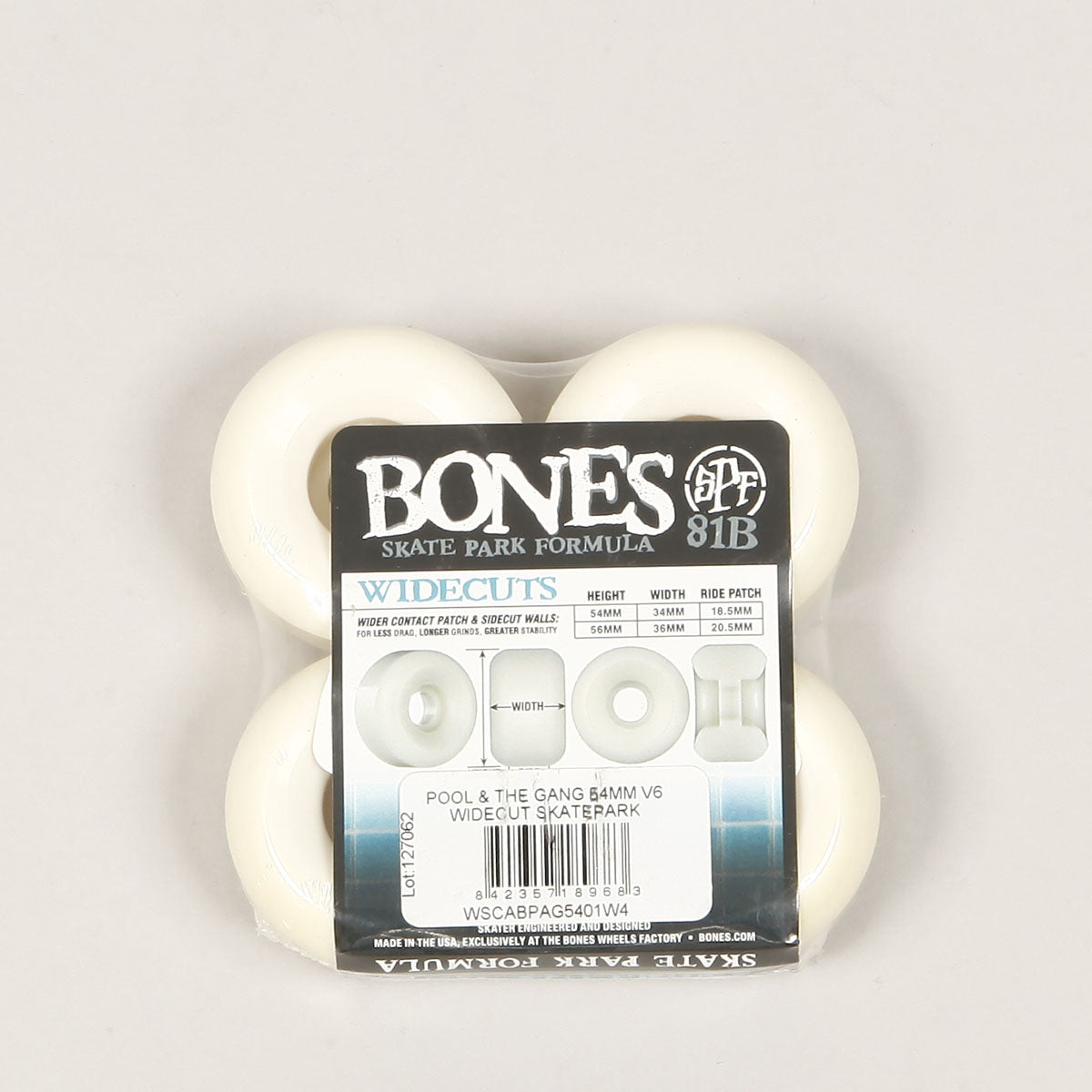 Bones Wheels Pool & The Gang SPF V6 54mm