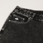 Hélas Dieu Grec Denim Shorts Wash Black
