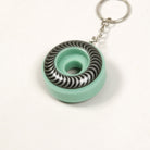 Spitfire Wheel Keychain Swirl Green