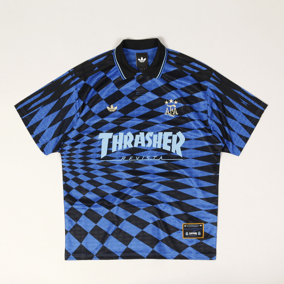 Adidas x Thrasher x AFA Jersey Black Blue