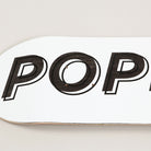 Popname Cut Logo Deck Black 8.0