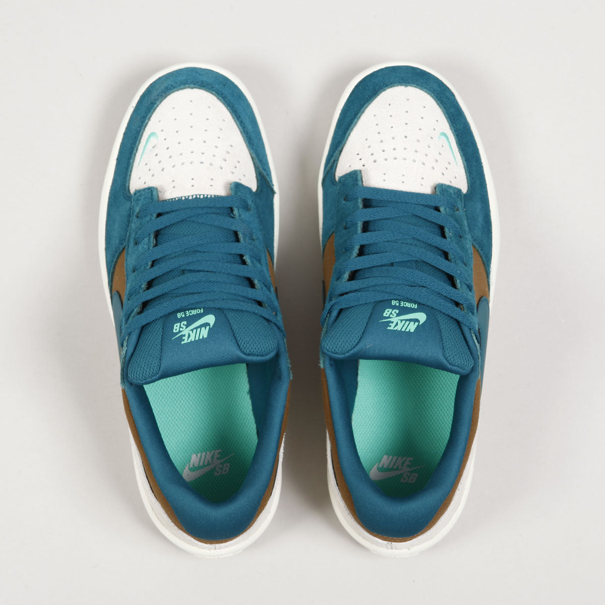 Nike SB Force 58 Mosswood Brown Teal
